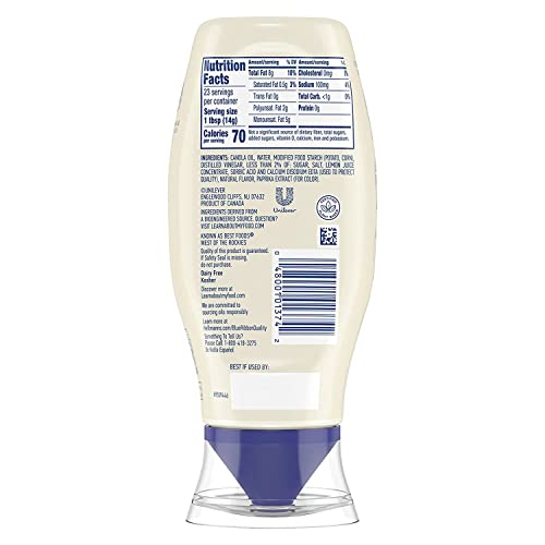 Hellmann's Vegan Dressing & Spread beside a vibrant salad bowl.