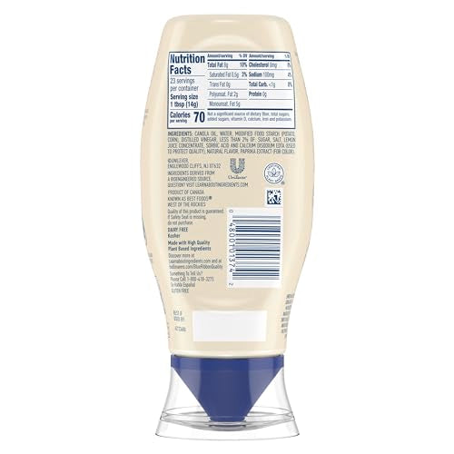 Hellmann's vegan dressing spread on veggie burger for creamy texture