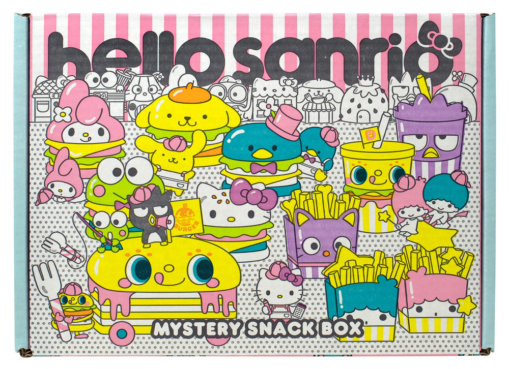 Hello Kitty Snack Box assortment of Japanese snacks for curious tasters and fans.