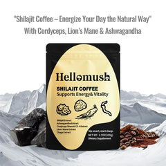 Hellomush Lions Mane close-up powering mental clarity.