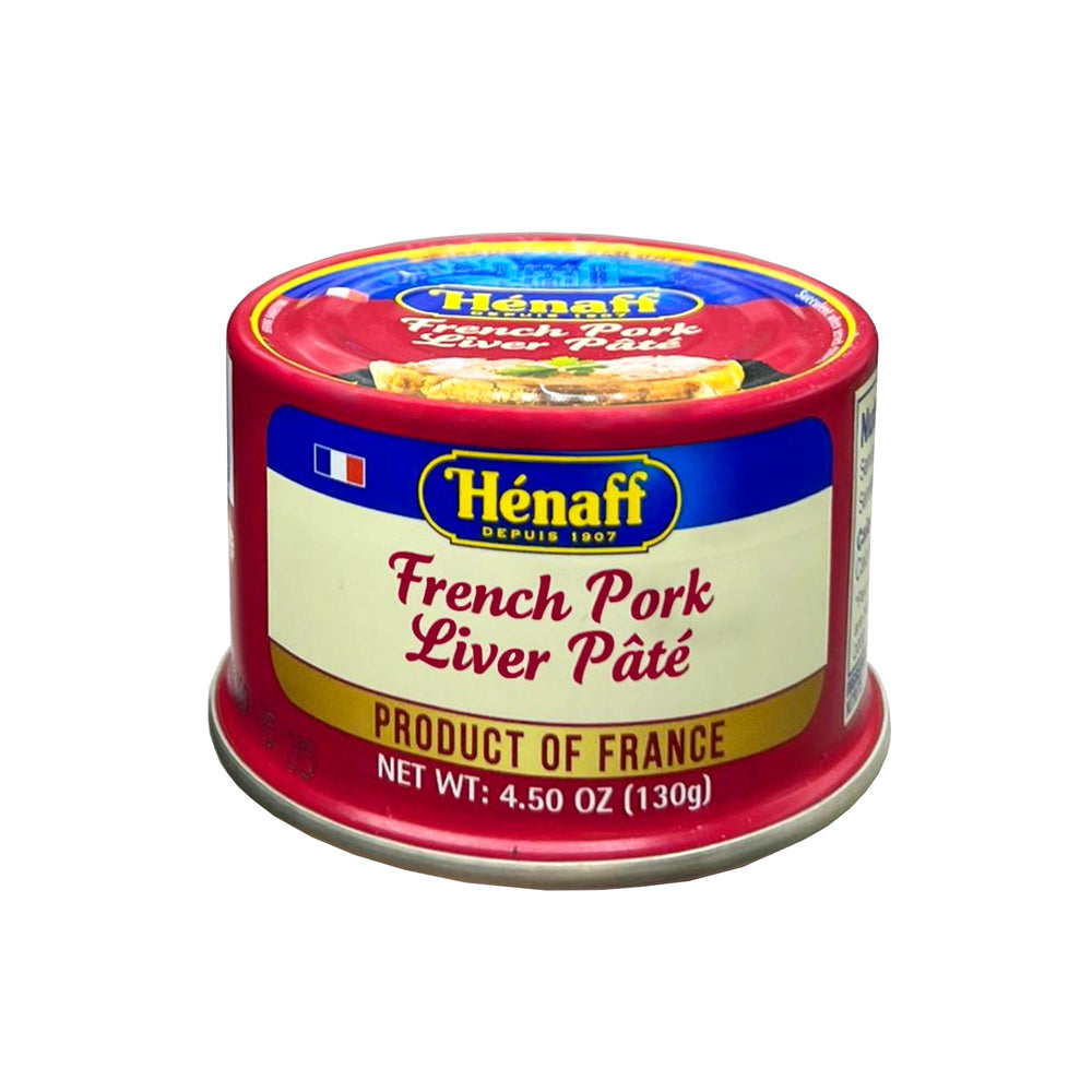 Hénaff pâté arranged on a charcuterie board for guests.