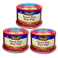 Hénaff pâté de foie shows a creamy texture ideal for spreading.