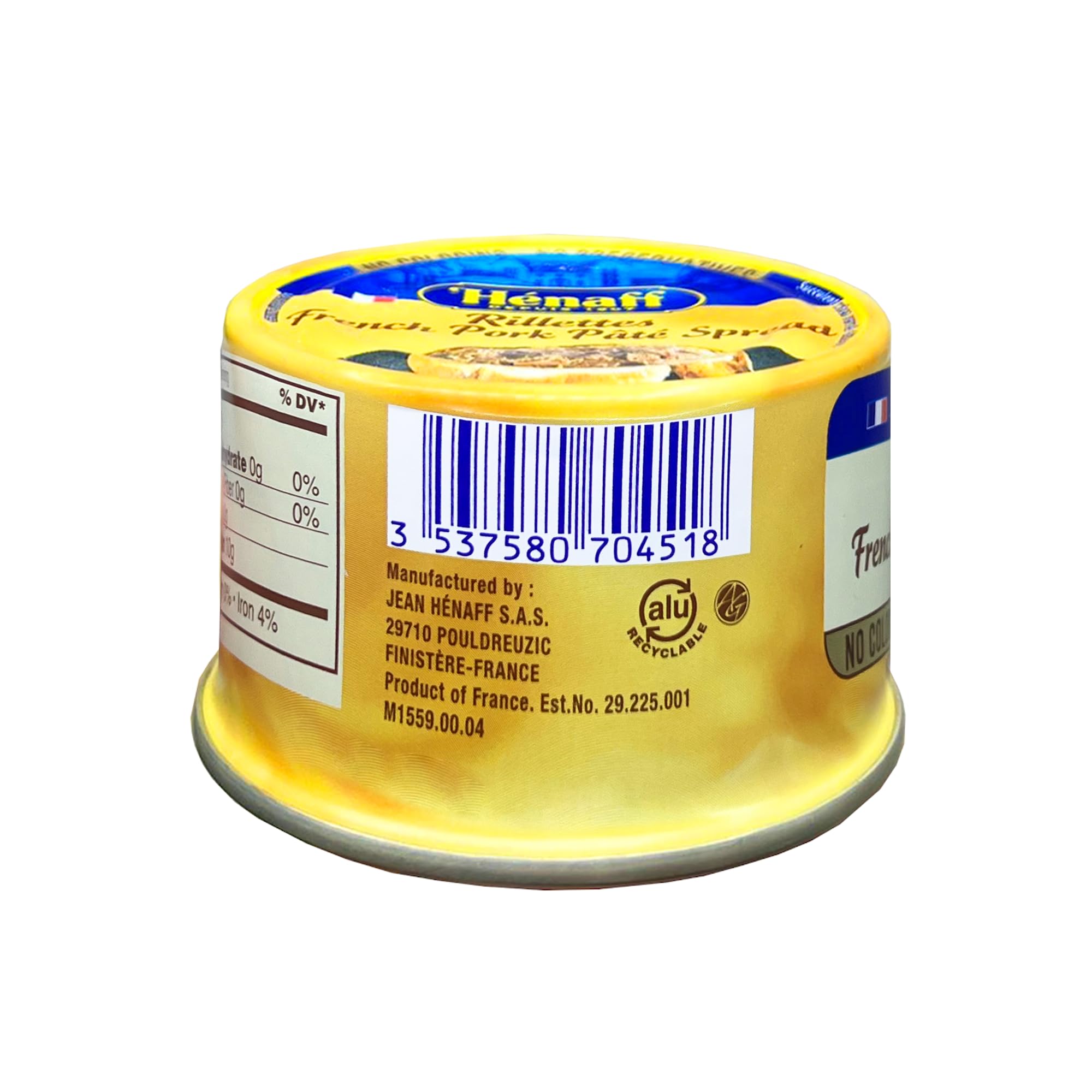 Hénaff pâté spread tin packaging