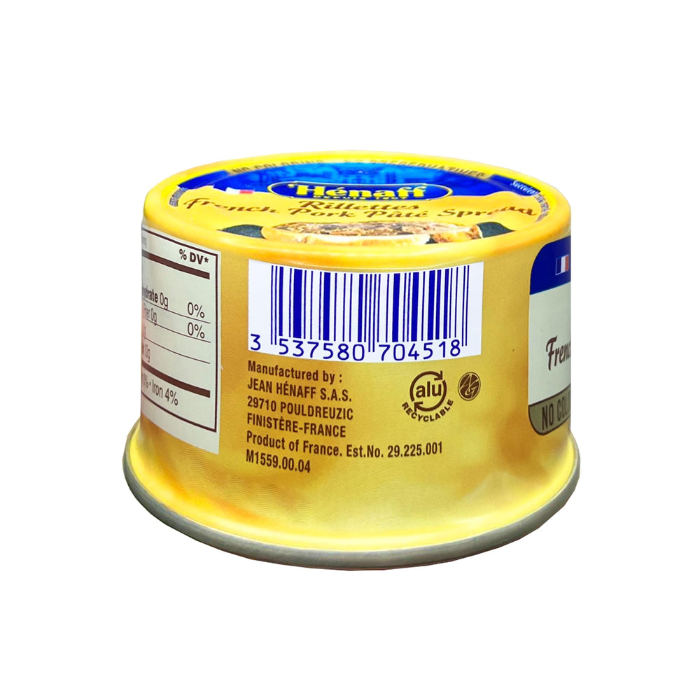 Hénaff pâté spread tin packaging