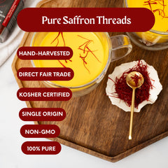 Heray Spice EnSaffron vivid color and inviting aroma in the kitchen
