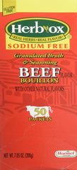 Herb-Ox Beef Bouillon sodium-free packets on shelf