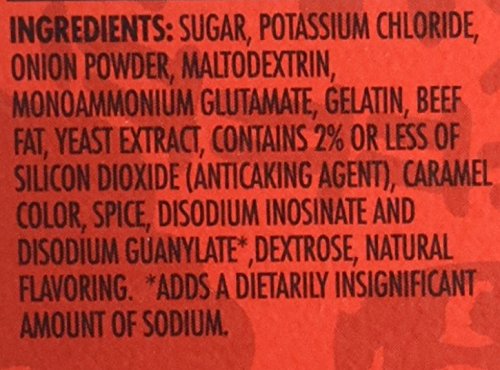 Herb-Ox bouillon used to flavor soups, gravies, and stir-fries
