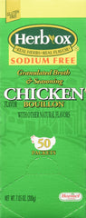 Herb-Ox Chicken Bouillon Sodium Free packet for quick, low-sodium broth