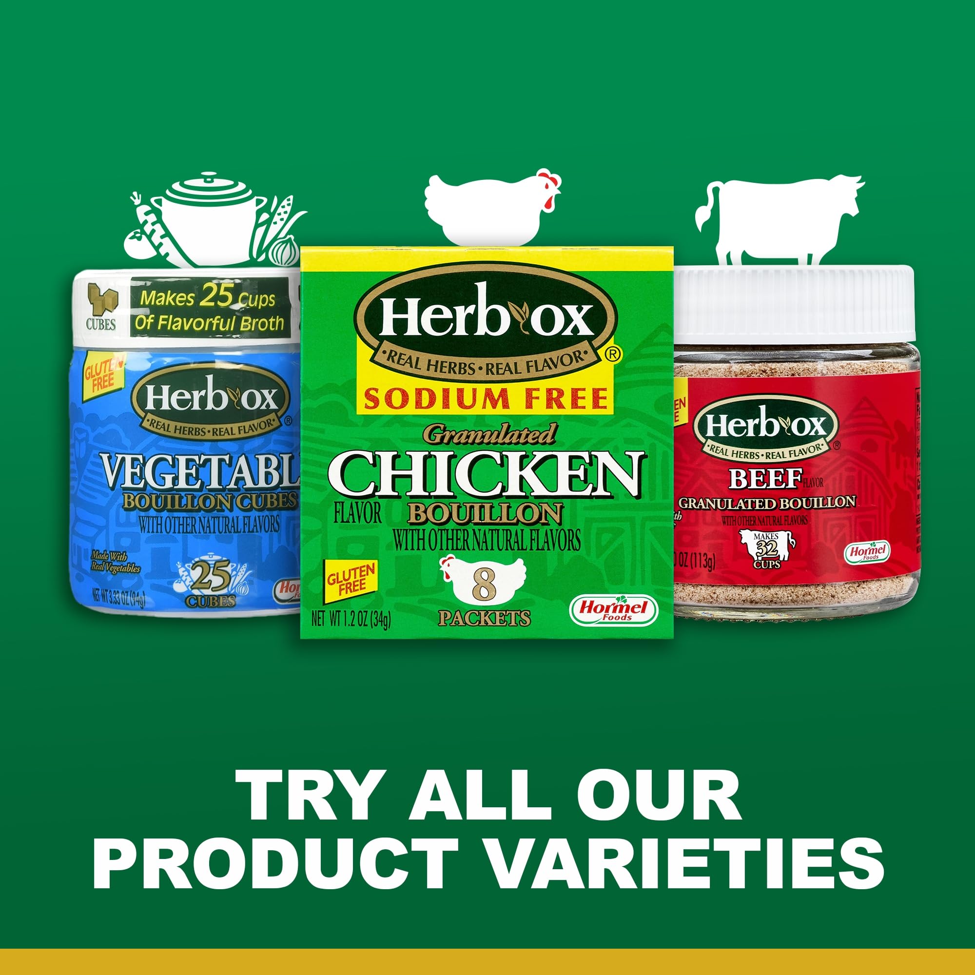 HERB-OX enhances soups, stews, and pastas with rich flavor.