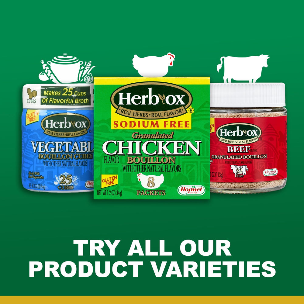HERB-OX enhances soups, stews, and pastas with rich flavor.