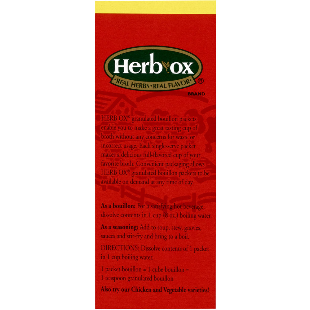 Herb-Ox sodium-free beef and chicken, easy weeknight base.
