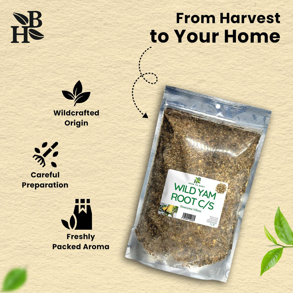 Herb To Body wild yam tea cup ready to sip.