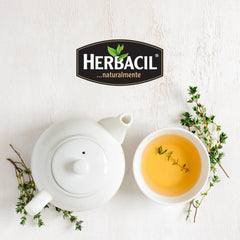 Herbacil Chamomile Tea dried chamomile flowers closeup conveys natural herbal feel