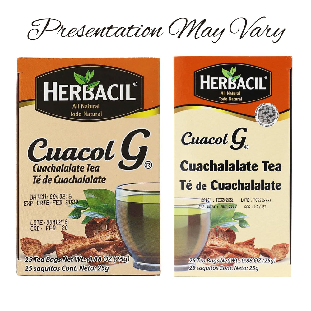 Herbacil Cuachalalate bark infusion highlighting its warm chocolate notes.