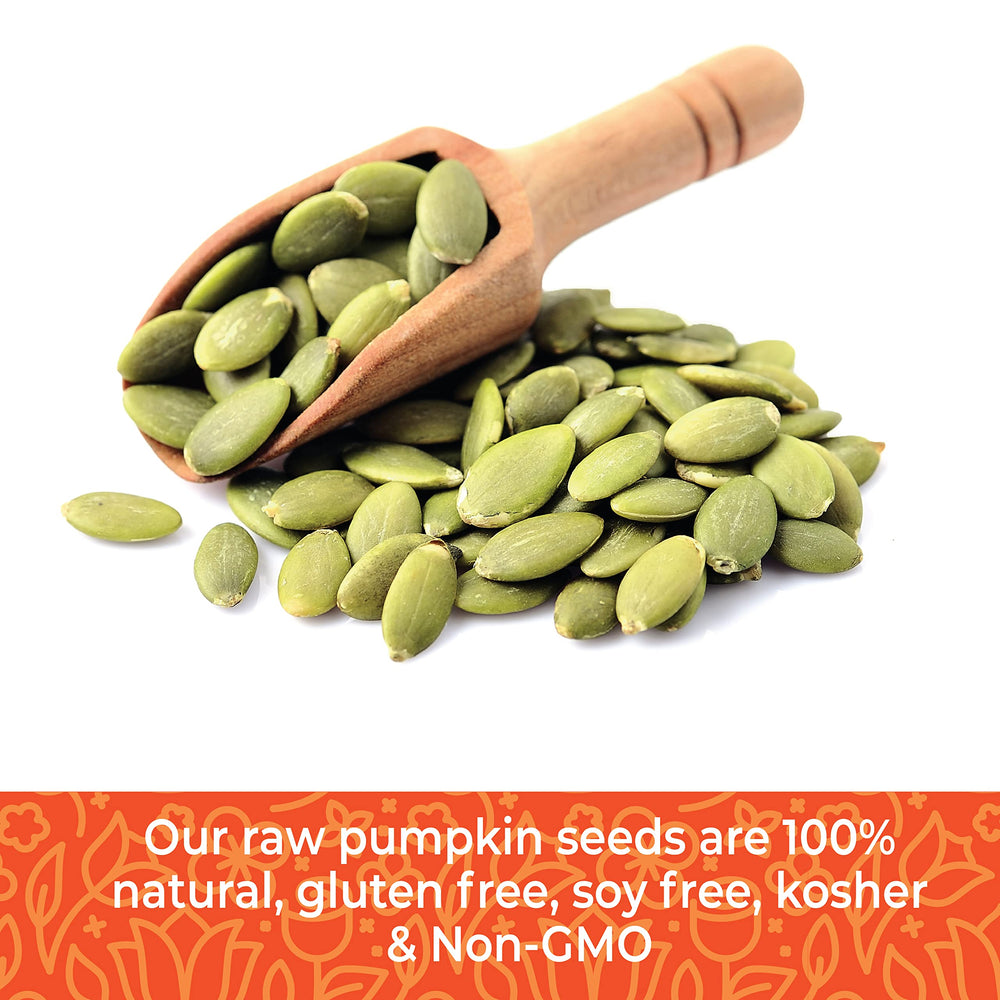 Herbaila pumpkin seeds in a bowl, ideal salad topping