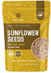 Herbaila raw sunflower seeds in a bowl for healthy snacking.