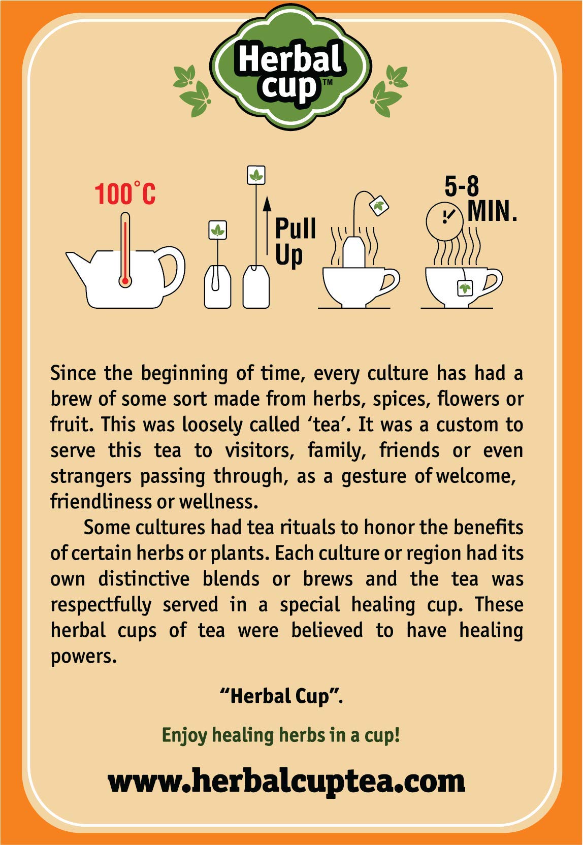 Herbal Cup moringa-turmeric ingredients arranged for antioxidant-rich blend.