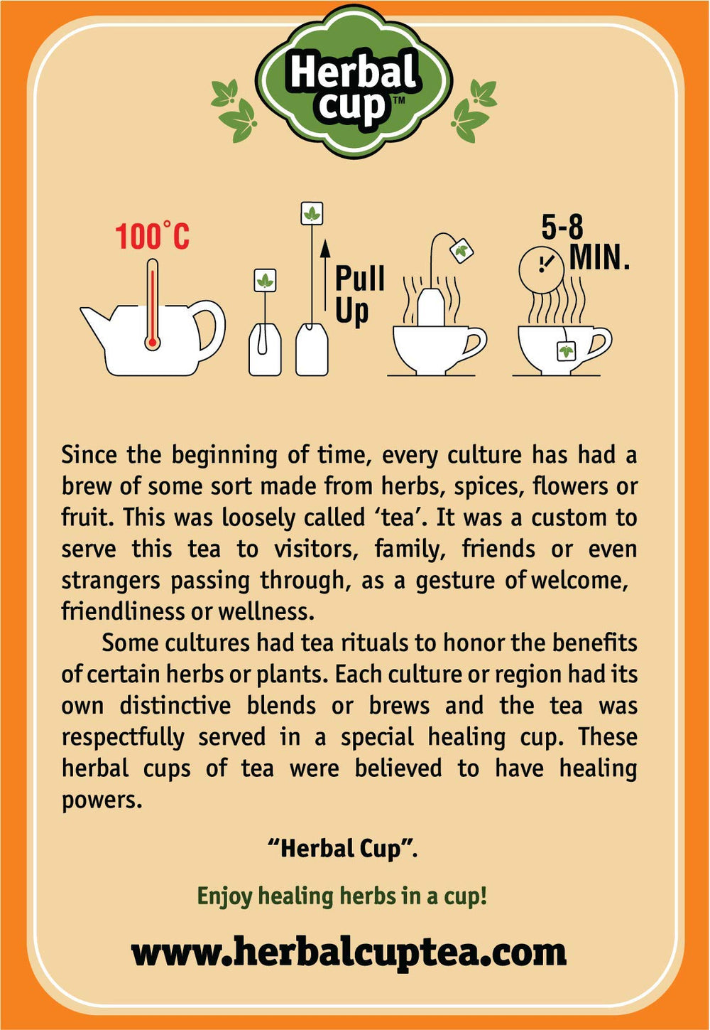 Herbal Cup moringa-turmeric ingredients arranged for antioxidant-rich blend.