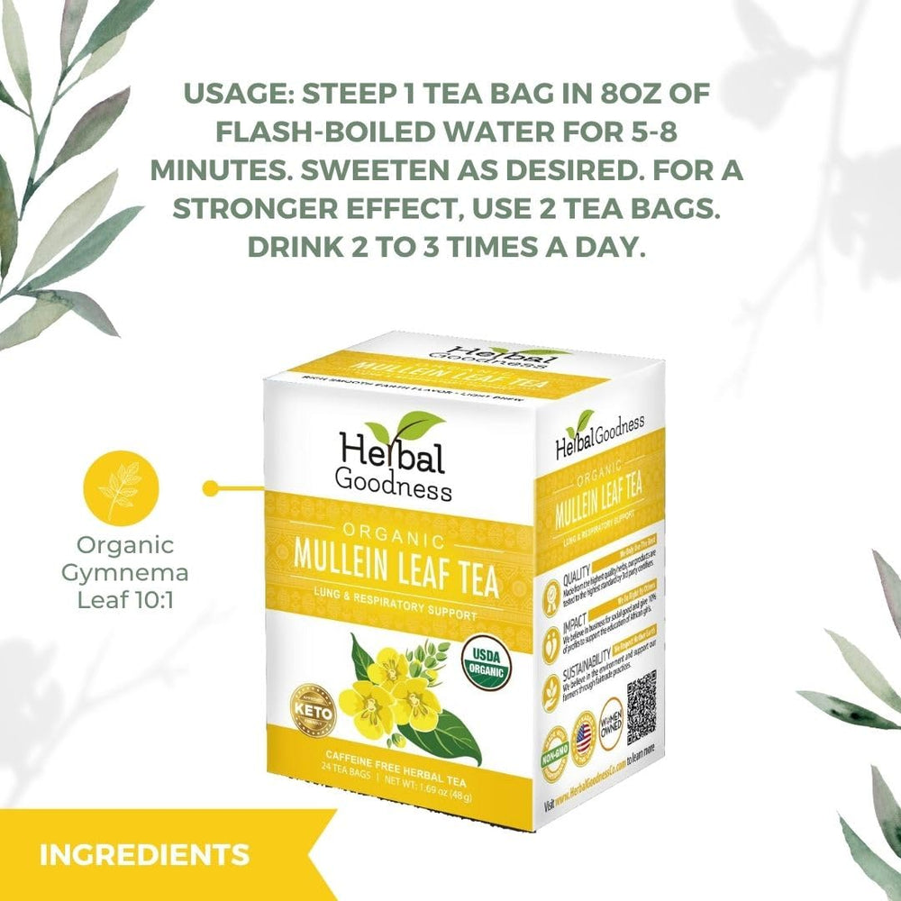 Herbal Goodness Mullein Tea ritual promoting calm moments