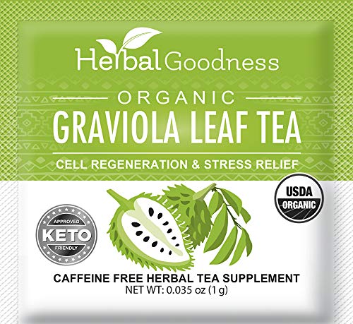 Herbal Goodness Soursop tea brew in cup; warm, comforting aroma.