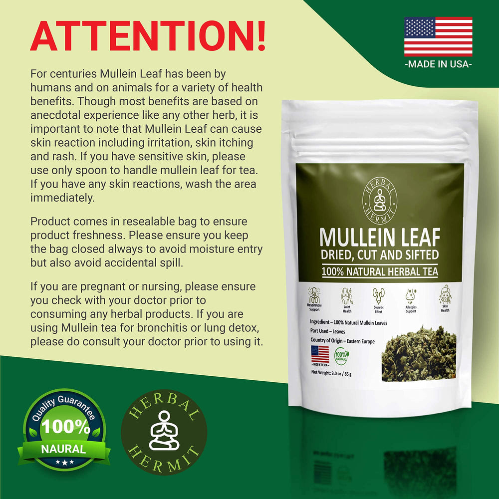 Herbal Hermit Made in USA stamp on packaging emphasizing authentic production.