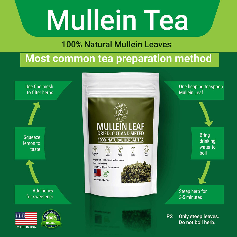 Herbal Hermit packaging box highlights USA-made quality and pure ingredients.