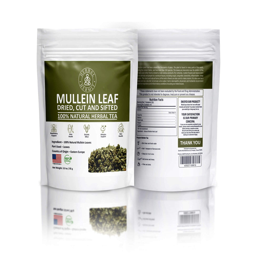 Herbal Hermit Mullein Tea collection on display inviting daily ritual.