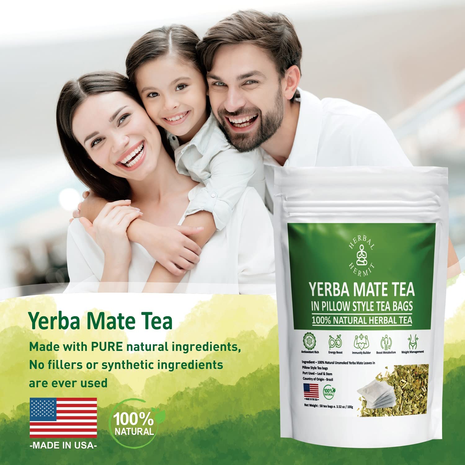 Herbal Hermit Yerba Mate energy-boost morning routine visual
