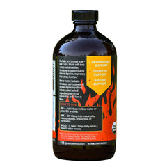 Herbal Revolution Fire Cider label close-up showing ingredients and Mother.