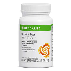 Herbalife N-R-G Nature's Raw Guarana Tea Mix bottle front showing energizing packaging.