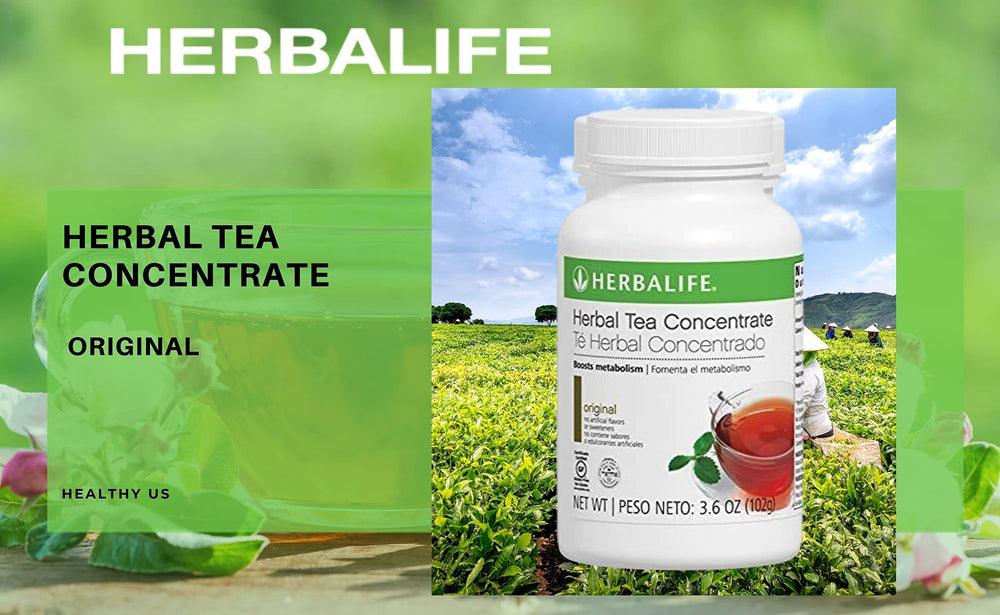Ingredients label on Herbalife Original Tea Concentrate bottle reveals no artificial flavors.