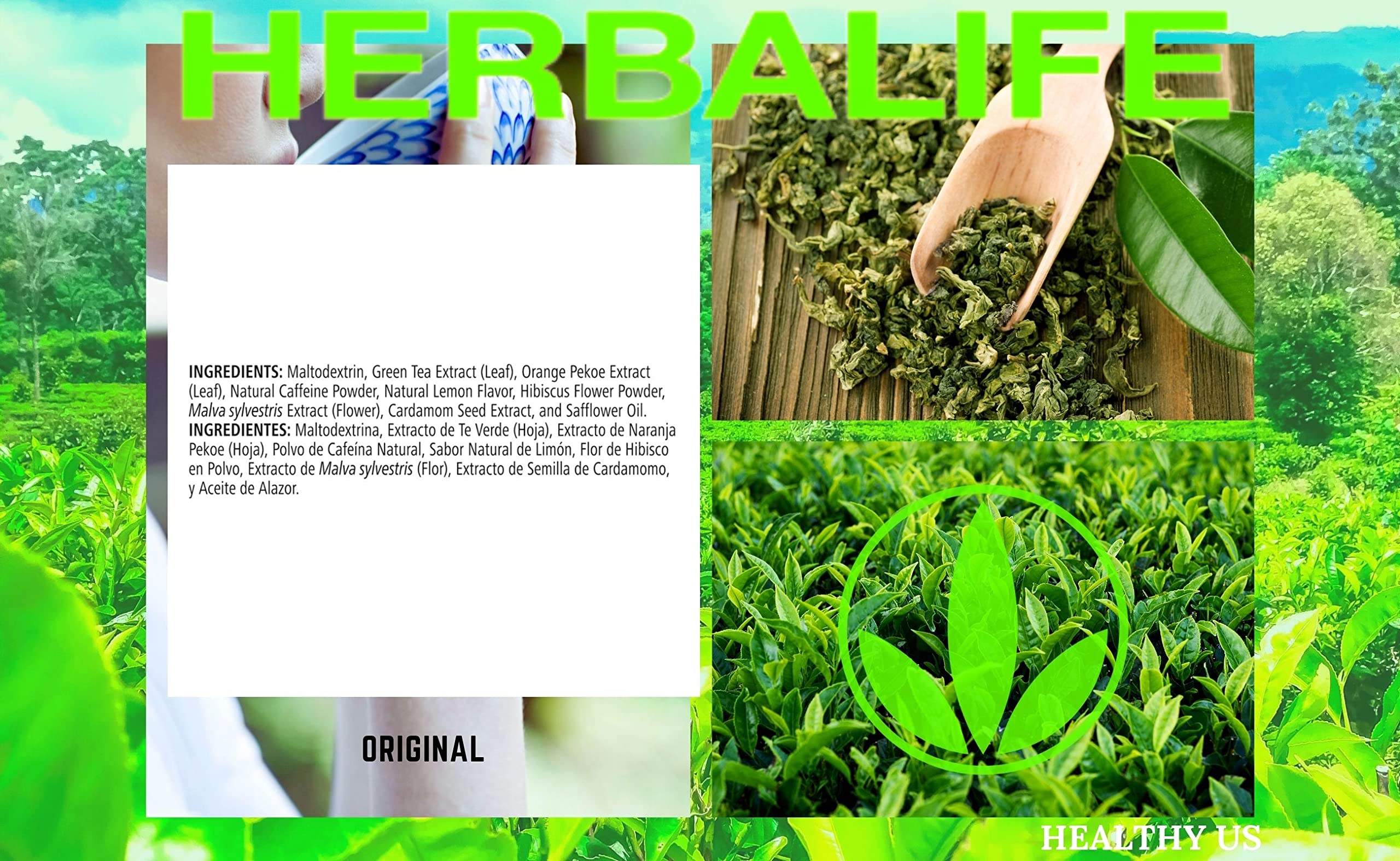 Kosher certification mark on Herbalife Original Tea Concentrate packaging.