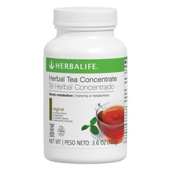 Herbalife Original Tea Concentrate packaging front highlights gluten-free status for mindful sipping.