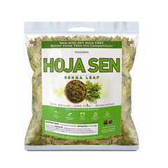 Herbalista senna leaf loose-leaf close-up shows rich, earthy aroma ready for a soothing infusion.