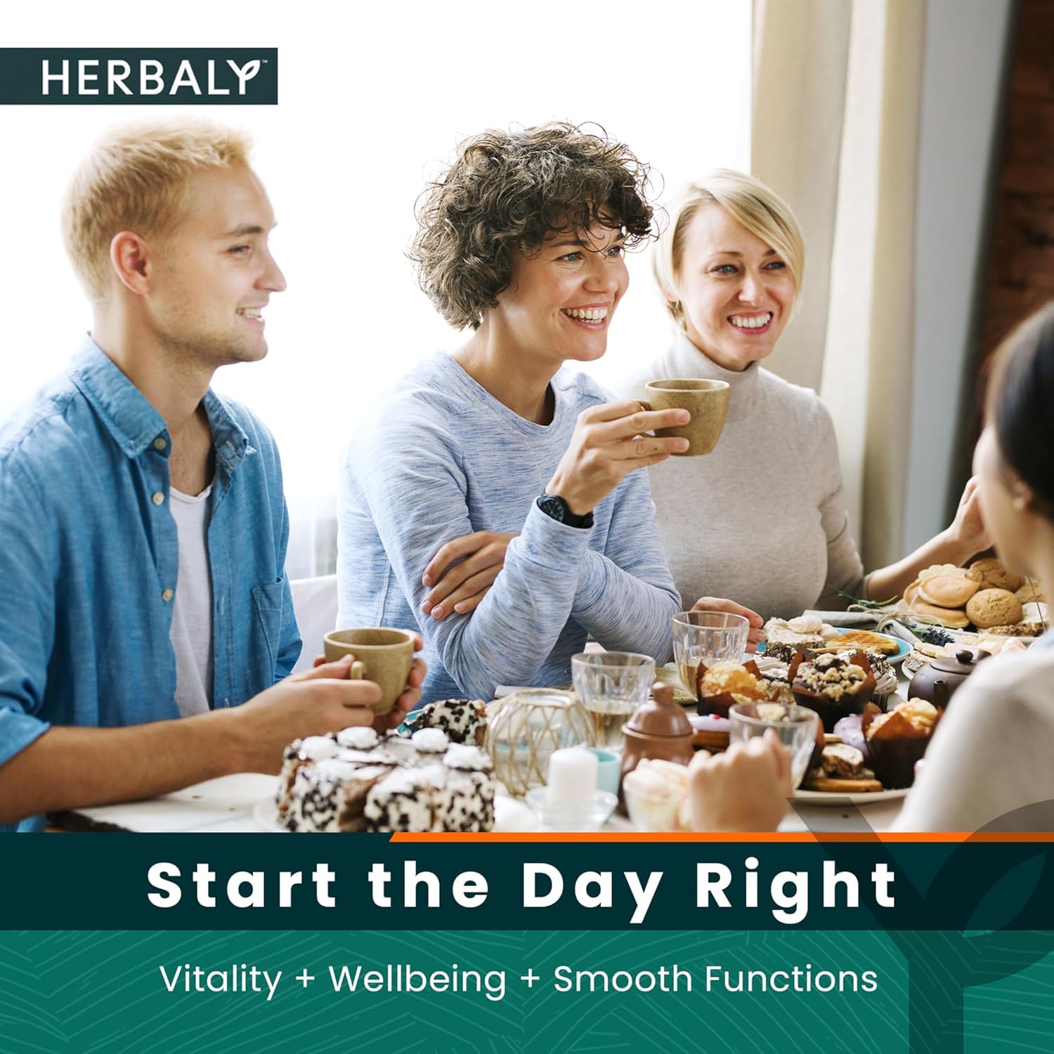 Herbaly Glucose Tea steeped in amber cup emits inviting aroma and warmth.