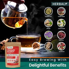 Herbaly Organic tea ingredients hibiscus and cardamom in vibrant close-up