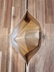 Herbaly Whole leaf tea bag closeup reveals non-GMO leaves and herbs