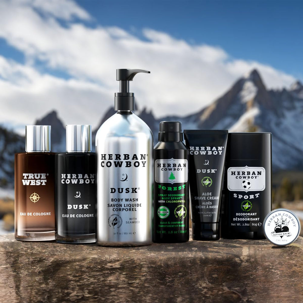 Herban Cowboy Dusk product shot on a clean surface suggesting everyday-use convenience.