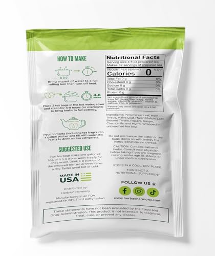 Herbay Harmony tea bags ready to brew a gentle daily infusion