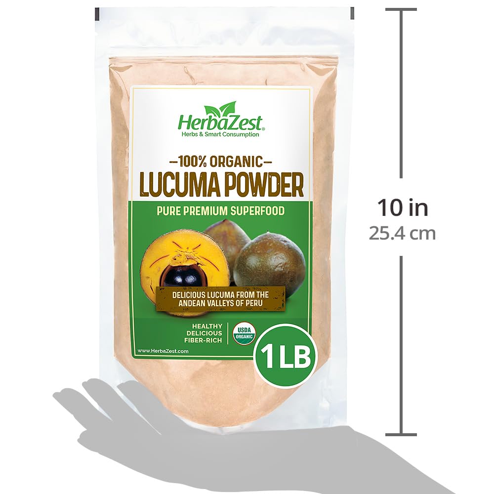 HerbaZest Lucuma Powder origin Peru highlighting Andean farming