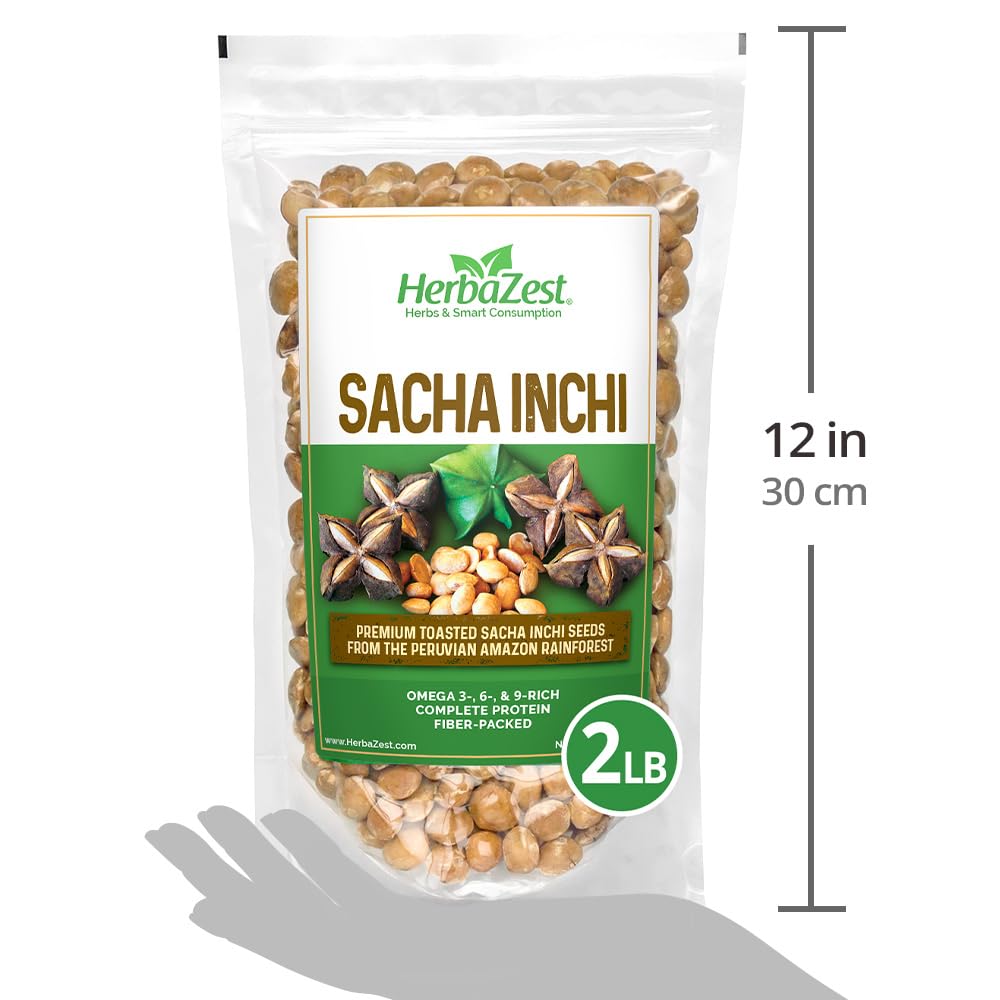 HerbaZest Sacha Inchi Seeds vegan gluten-free pantry staple.