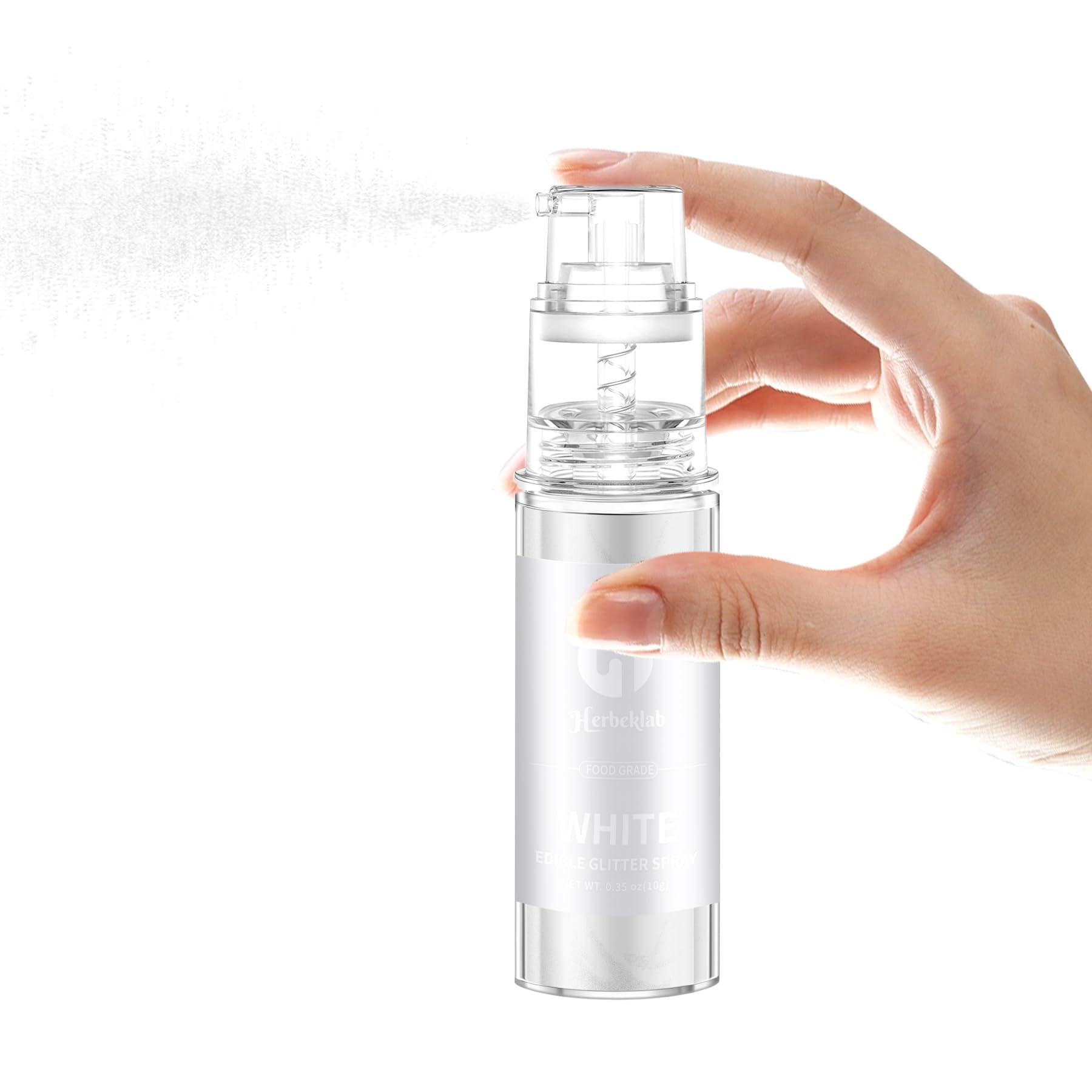 Herbeklab 10g glitter spray packaging suitable for gifting