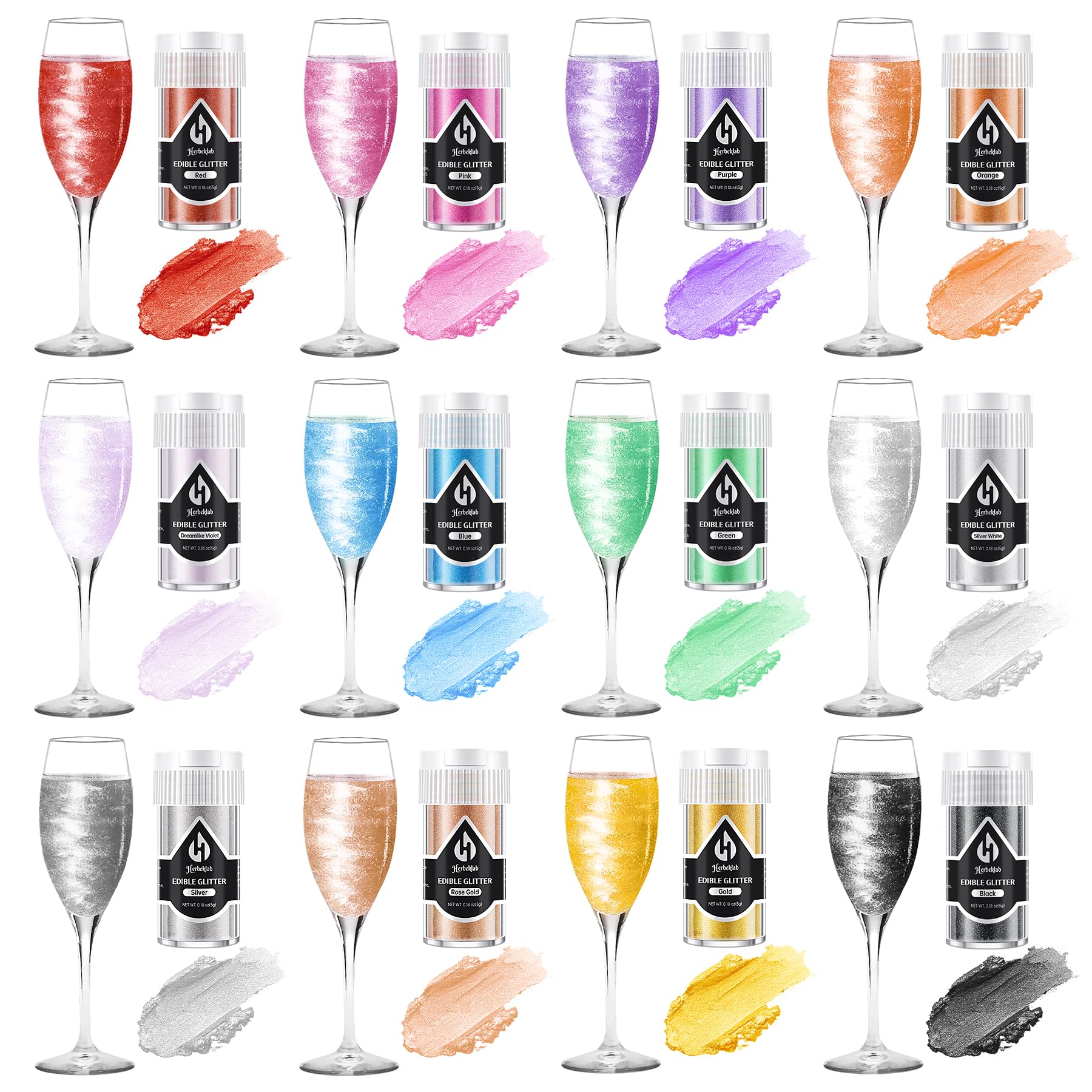 Herbeklab glitter dust on cookies for vibrant color