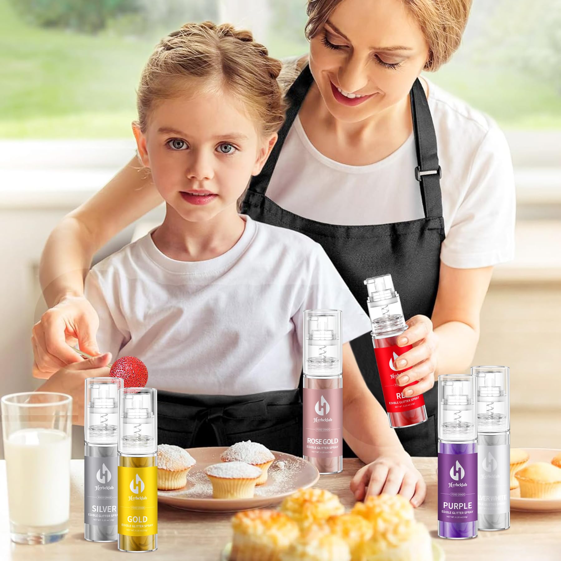 Herbeklab packaged glitter demonstrates quality and reliable culinary sparkle