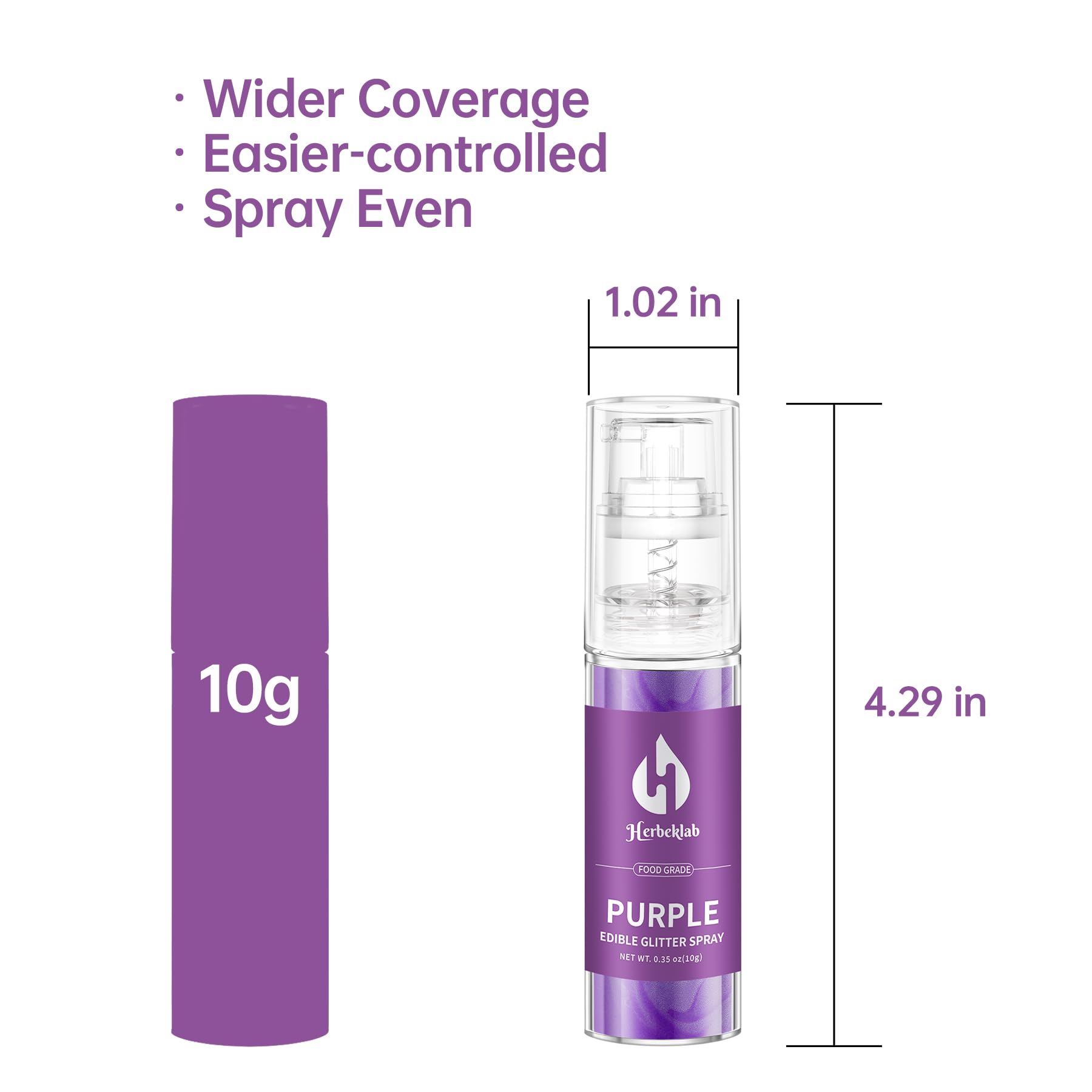 Herbeklab purple glitter on cakes and cookies enhances visual appeal