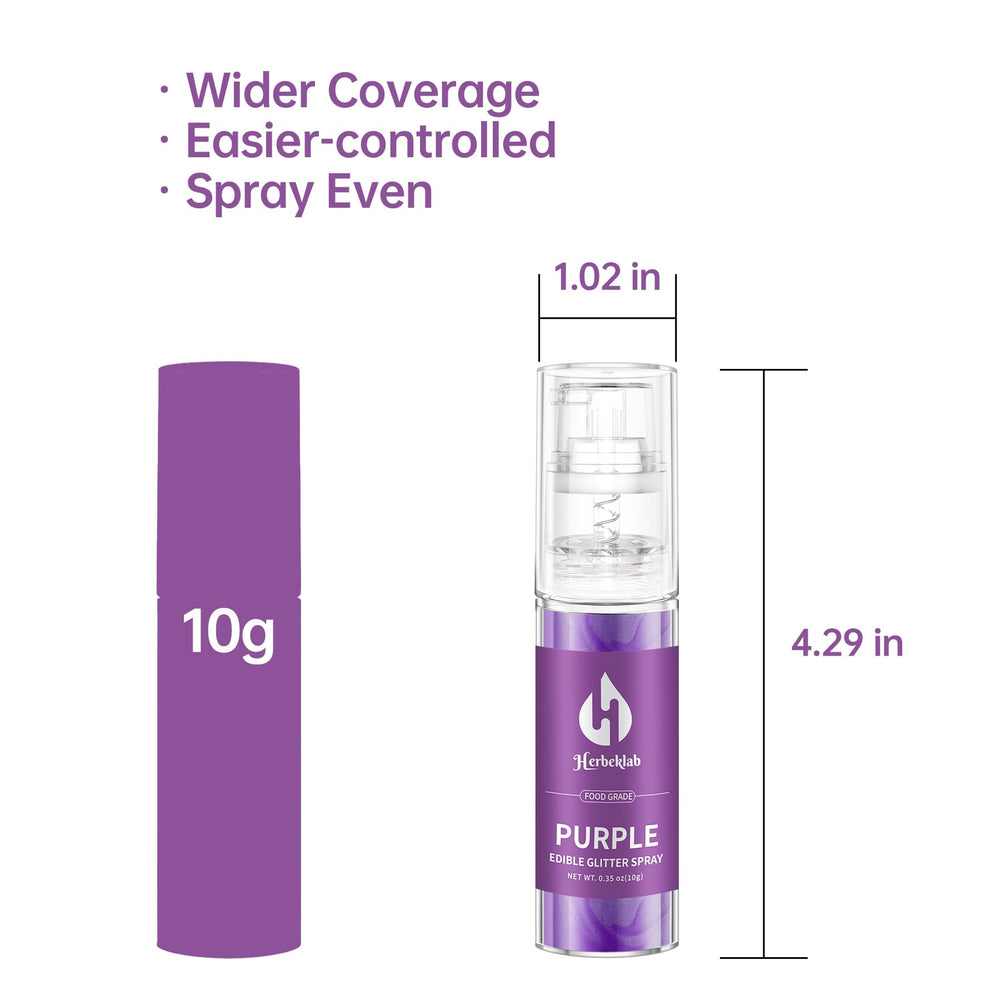 Herbeklab purple glitter on cakes and cookies enhances visual appeal