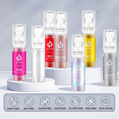 Herbeklab white glitter spray for drinks enhances cocktails with sparkle