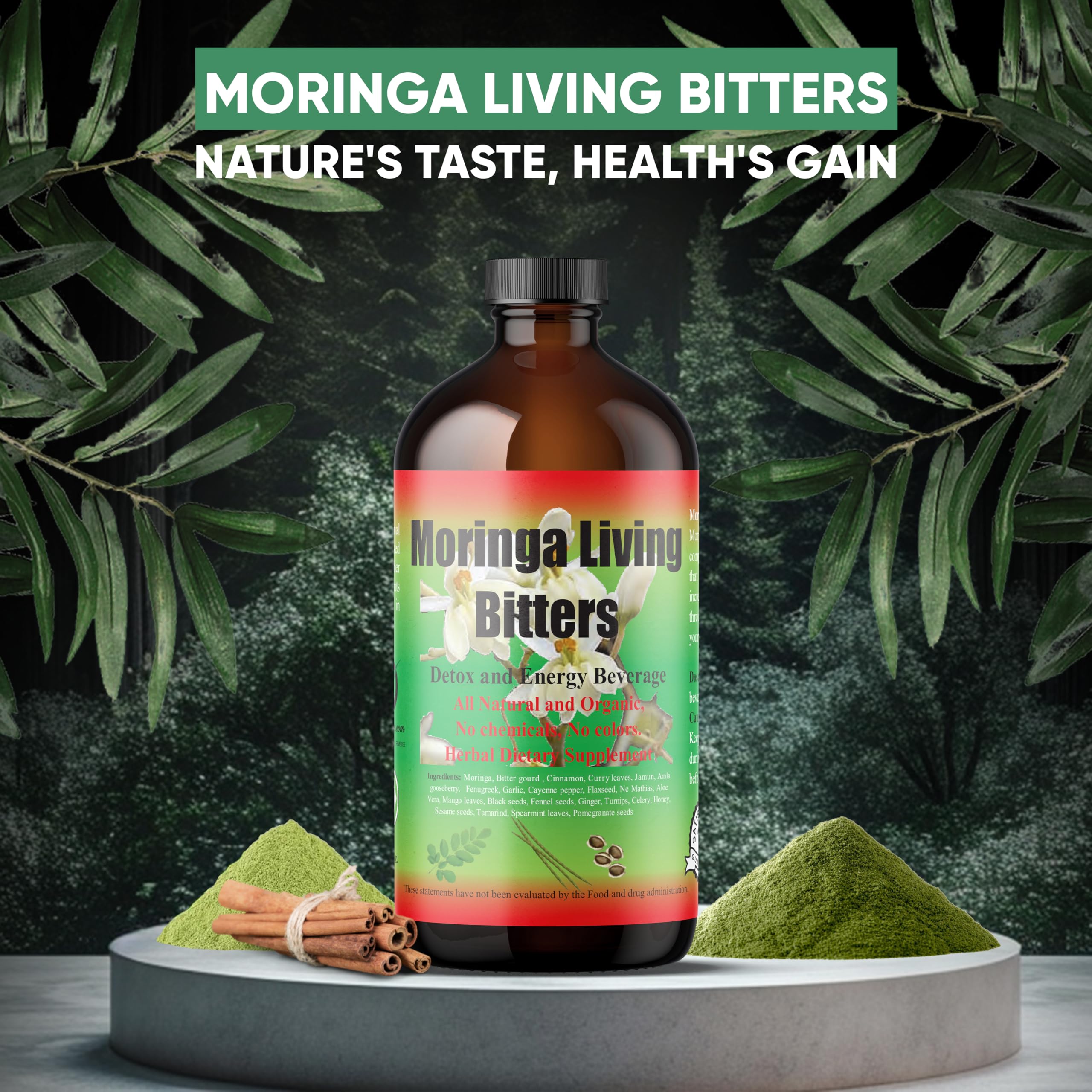HERBOGANIC Moringa Living Bitter ready to elevate your daily routine.