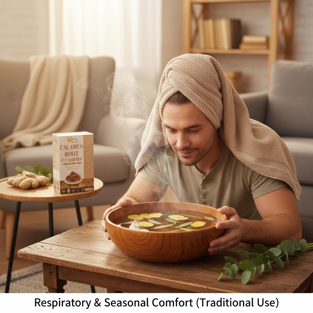 Herbs Botanica Calamus Root packaging highlighting traditional wellness sourcing.
