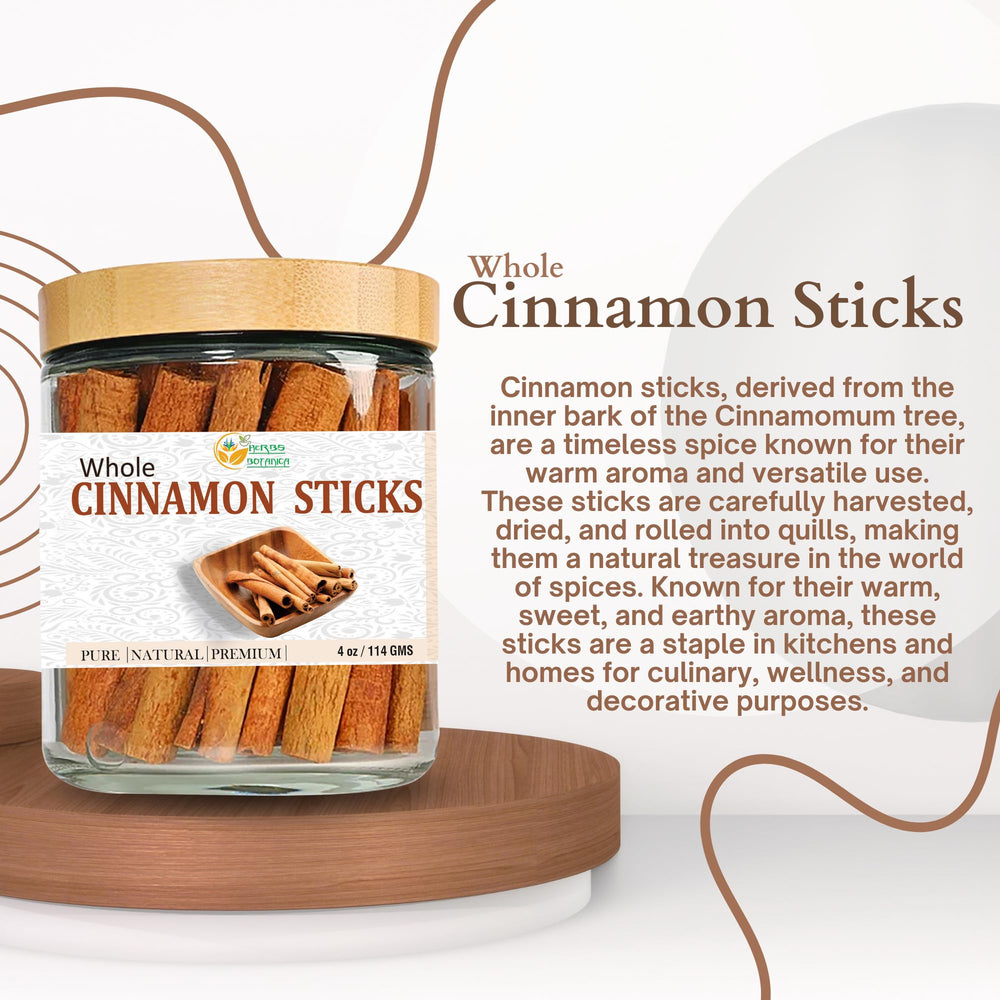 Herbs Botanica cinnamon sticks in baking to enrich desserts